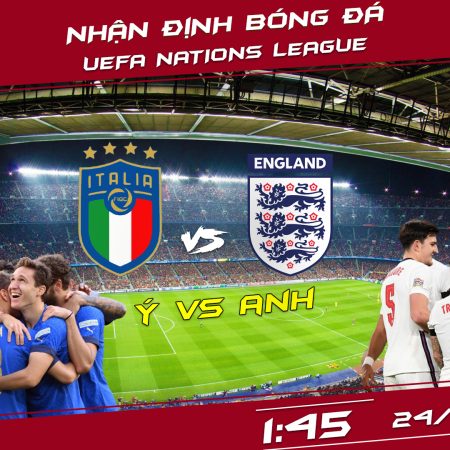 Soi kèo bóng đá Ý vs Anh, 1h45 ngày 24/9 – Nations League